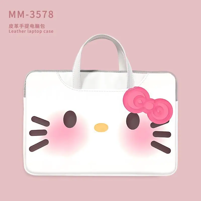 Sanrio Hello Kitty Laptop Bag 11in 13in 14in 15in 16in Cartoon Notebook Pouch Briefcase Office Travel Business Computer Handbag