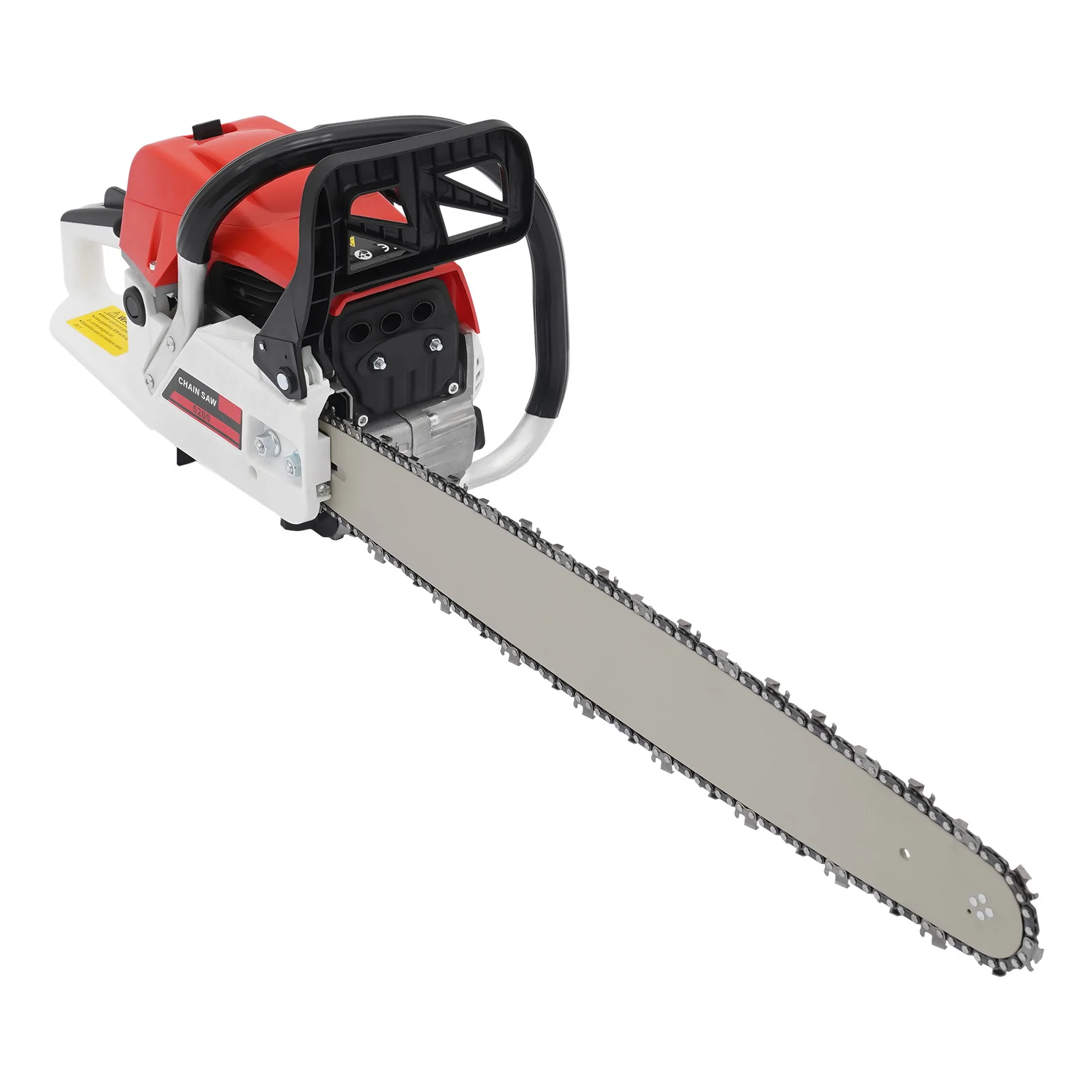 

52cc 2-тактная газовая бензопила, 22-дюймовый стержень, 7500 об/мин, профессиональная для резки деревьев, обрезки лесозаготовок и подготовки дров