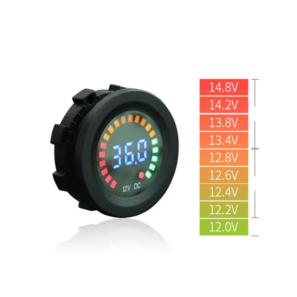 

Universal Voltmeter Digital Display Voltage Meter For Car Motorcycle Atv Utv Camper Travel Trailer Bus Rv Yacht Suv