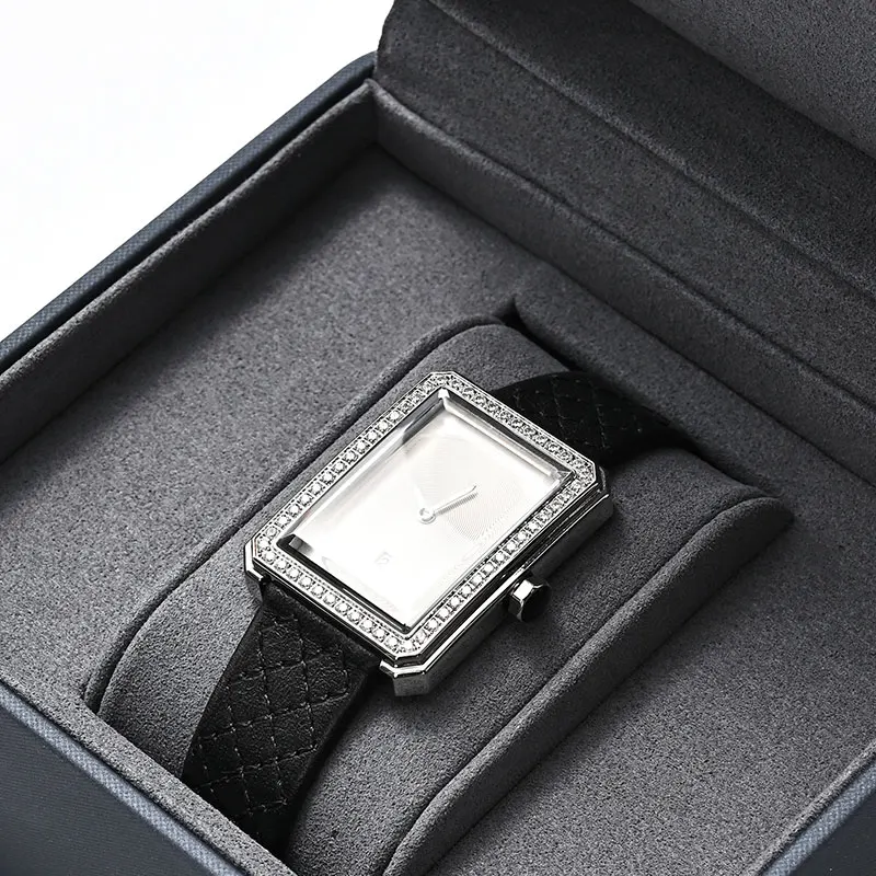MISHITU Single Watch Gift Box with Pillow PU Leather Wristwatch Display Case Organizer for Men Gift box Watch Storage Case