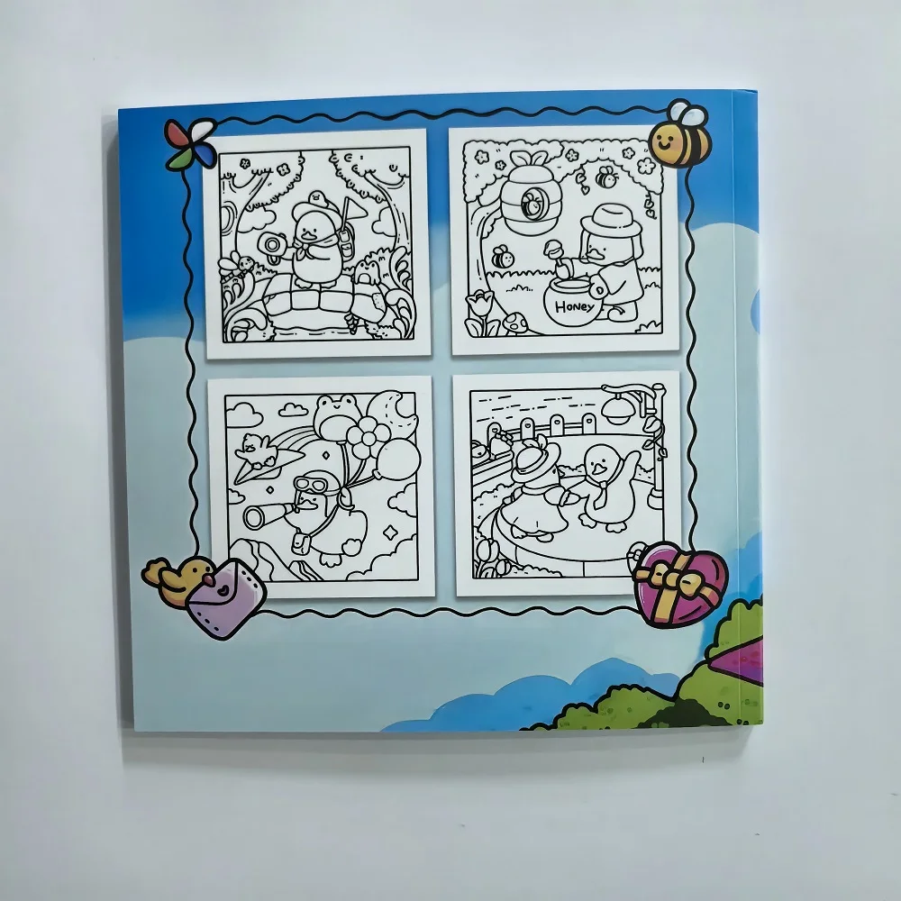 Duck's Life 大人向けのかわいくて居心地の良い塗り絵 かわいいお絵かきブック パーティーや誕生日に最適なギフト