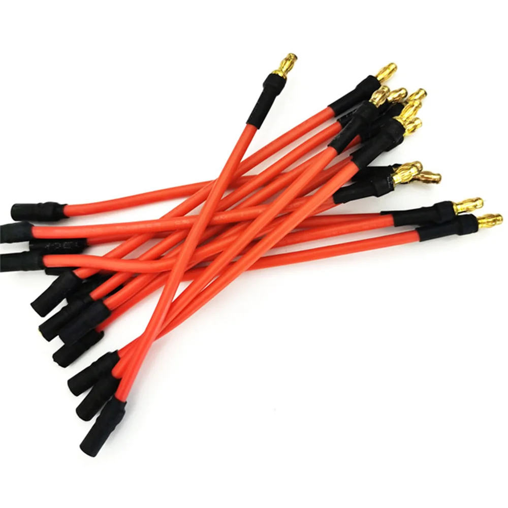 3pcs/lot RC Motor/ESC Extension Cable Wire 3.5MM Banana Plug 16AWG Silicone Cable 10cm 25cm 30CM For RC Drone Car Toy Wholesale