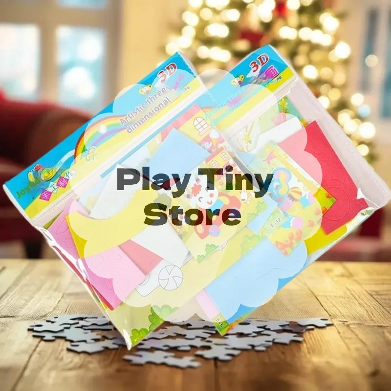 10/20 Pack Cartoon Animal Puzzle; DIY 3D Foam Stickers; Kid's Fun Educational Toy