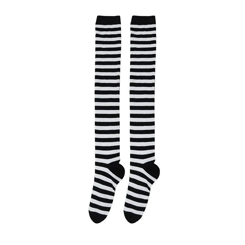 

Colorful Over Knee Thigh High Socks Plus Size Stockings Up To 200Lbs Fashion JK Uniform Style Elastic Comfortable long Sock XXXL