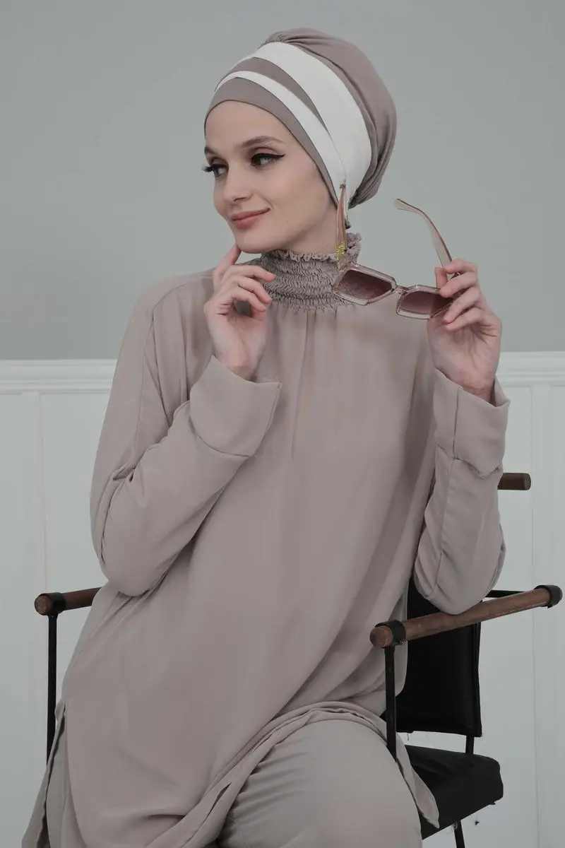 Doppel farbe gekämmte Knochen nerz