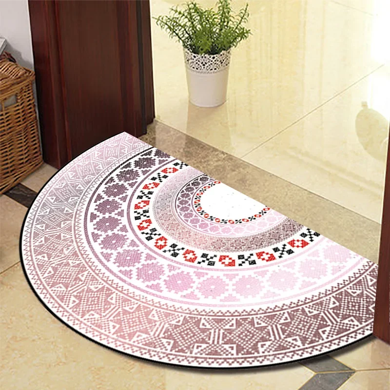 

Semi-circular Door Rug Modern Simplicity Bathroom Hallway Absorbent Floor Mats Water Absorb Floor Mats carpet 엔트리 카펫 rugs