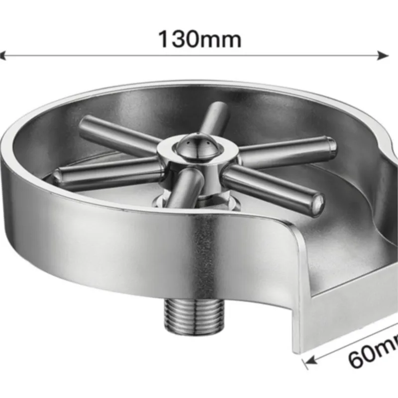 Faucet Glass Rinser Automatic Cup Washer Kitchen Sink Bar Glass Rinser Coffee Pitcher Wash Cup For Kitchen Sink Accessories