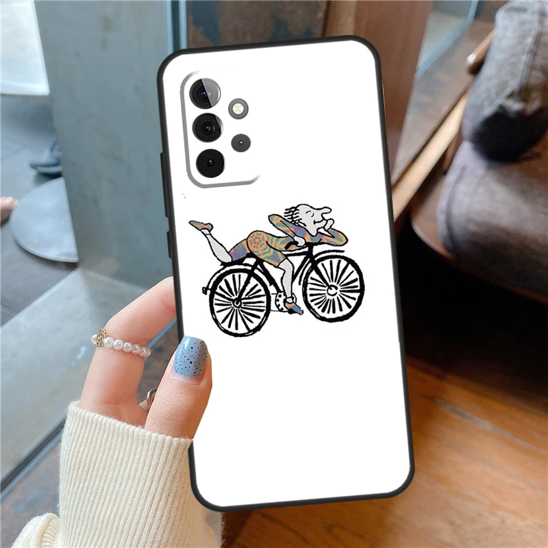 LSD Albert Hofmann Bicycle Day Case For Samsung Galaxy A54 A34 A14 A53 A33 A73 A13 A51 A71 A12 A22 A32 A42 A52 A50 Back Cover