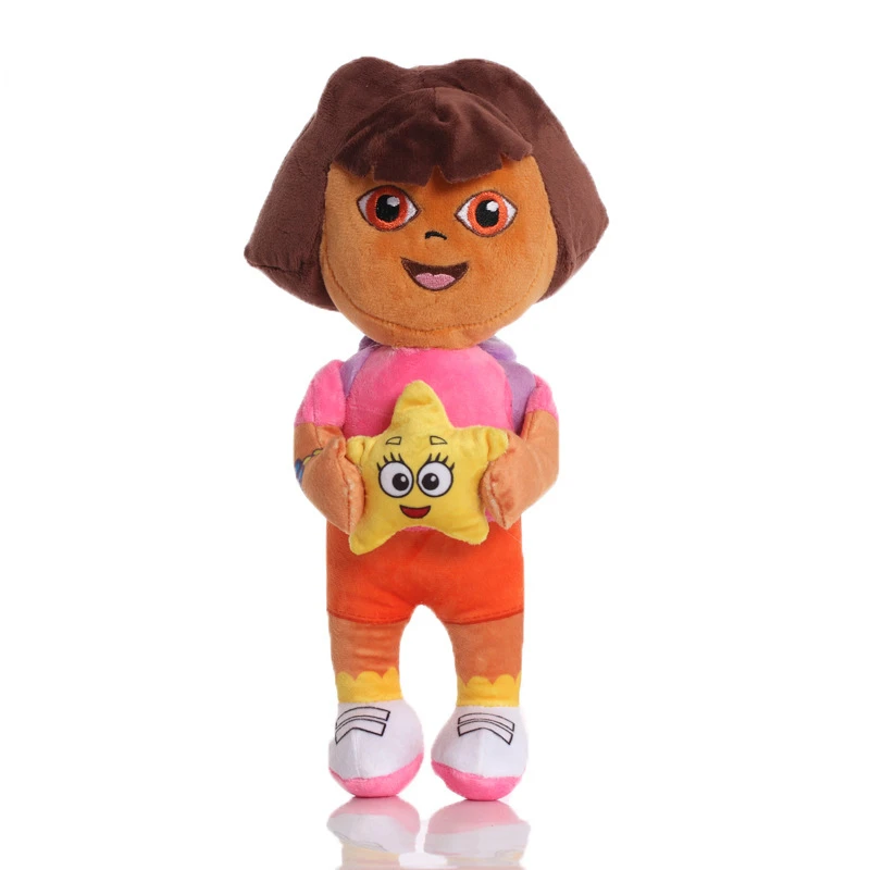 New 28/30cm Kawaii Dora The Explorer Boots Troublemaker Large Cute Plush Toy Doll Rag Doll Children's Gift Christmas Gift