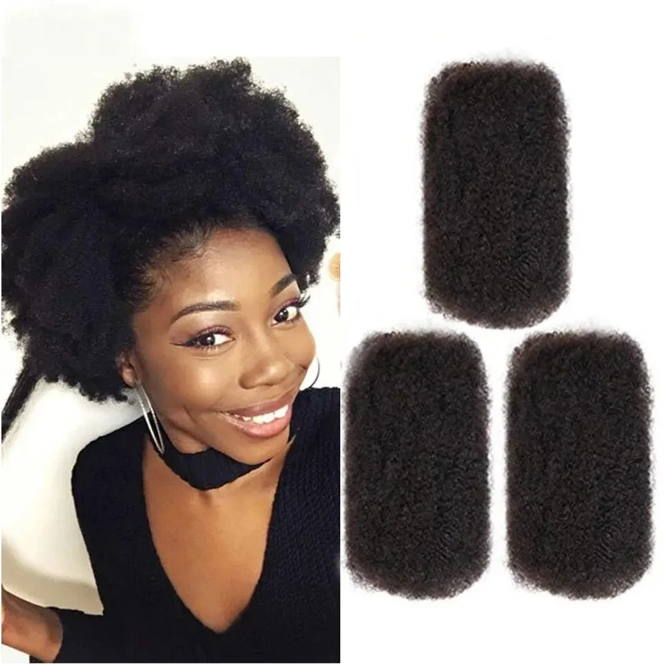 

Afro Kinky Curly Bulk Peurvian Non Remy Human Hair Extensions Braiding Hair Dreadlocks Crochet Bulks 3PCS/lot Rebecca Fashion