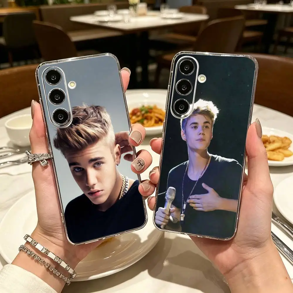 Handsome J-Justin Bieber Phone Case For Samsung A71, A70, A52, A51, A40, A30, A20 Transparent Cover