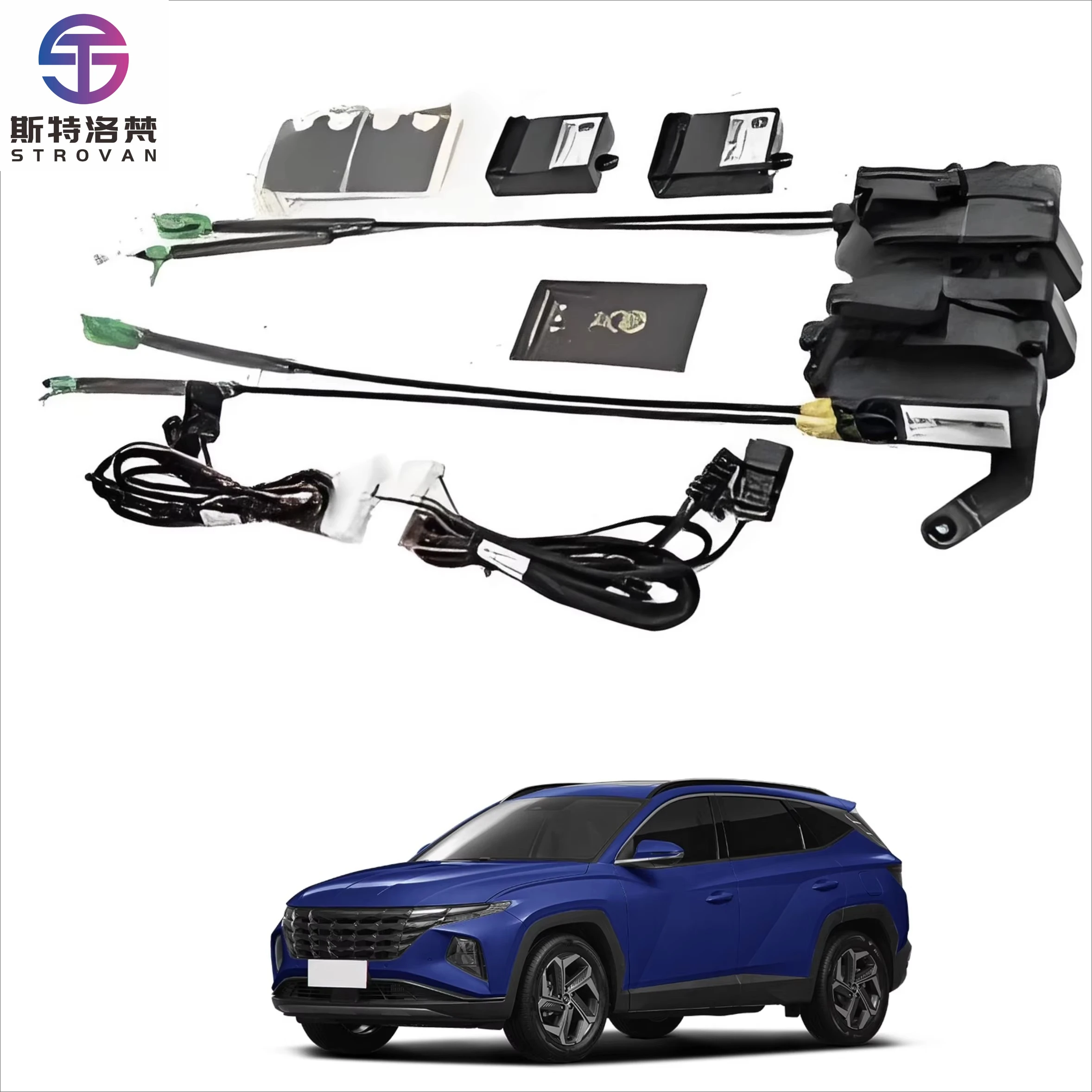 Gentle Close Electric Suction Door Automatic Suct Soft Close Door 4 Doors Simple Install for Tucson 2022