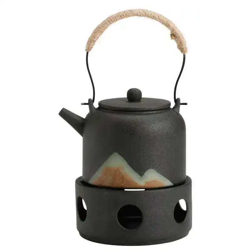 Japanese Style Warm Tea Stove Teapot Tea Set Candle Tea-Boiling Stove Scented Tea Warm Tea Small Tea Maker Tea Infuser  Tea Sets