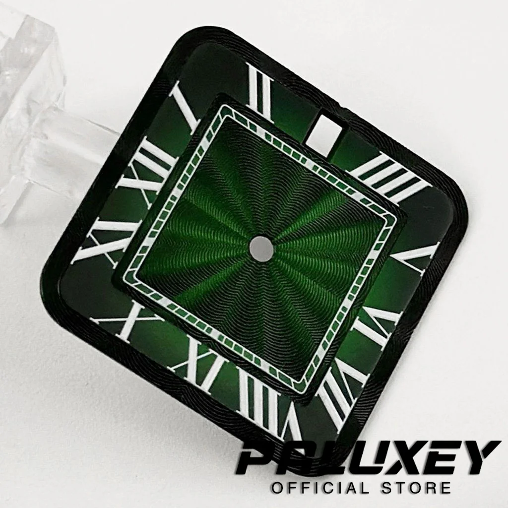 NH35 Santos 27mm Watch Accessory Square Dial Modified Arabic Numeral Dial Suitable For Japanese NH35 4RNH35 Automatic Movement