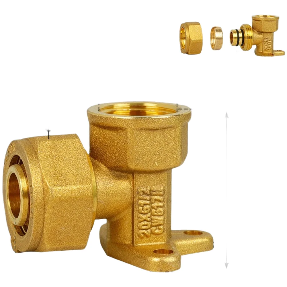 For Piping Layouts Brass 90 Degree Elbow Female Thread Elbow H58 Copper Alloy High Pressure Resistance for g1 2 Female Thread