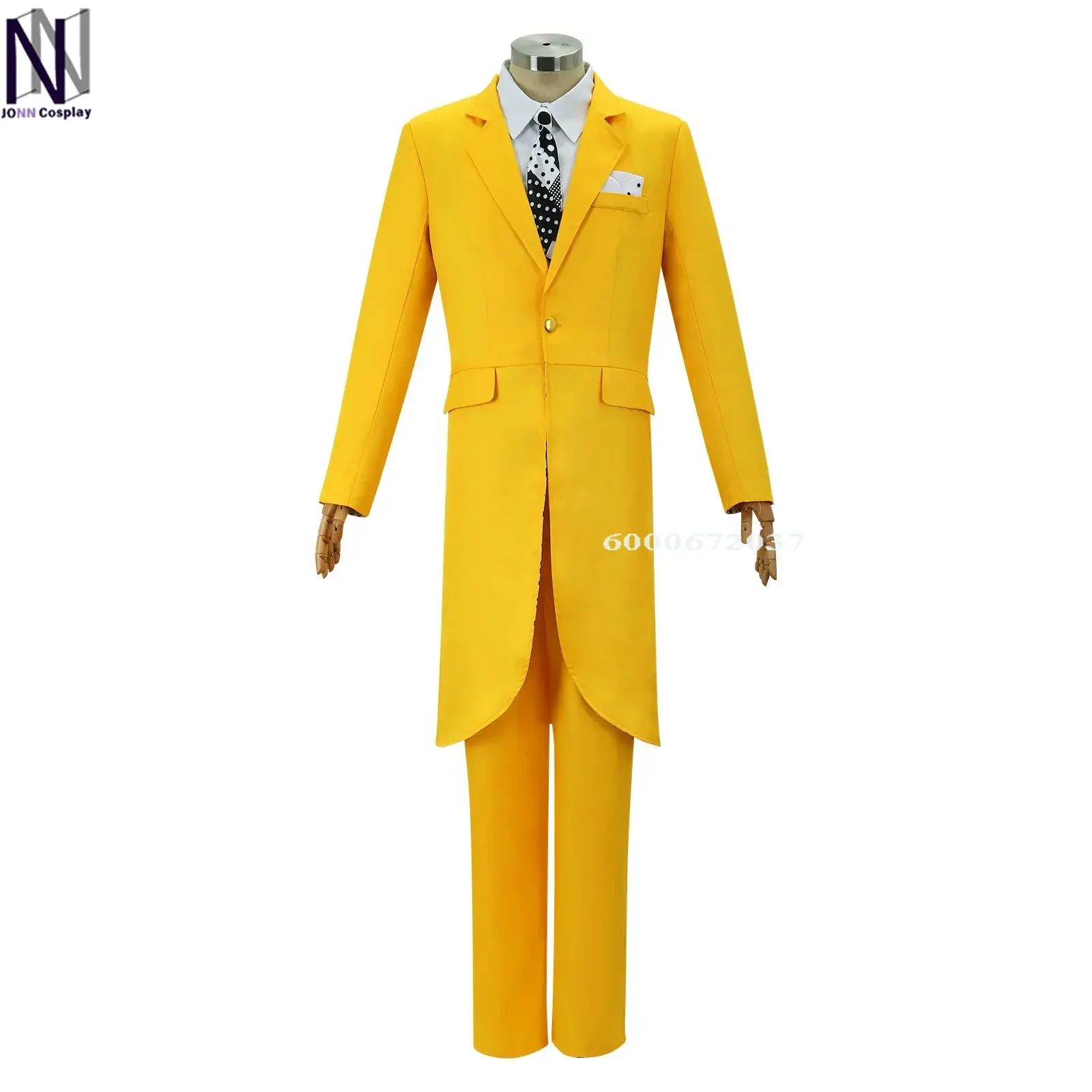 2024 Halloween The Mask Jim Carrey Yellow Suit and Mask Cosplay Outfit Men\'s Role Play Outfit New Halloween Party Costume