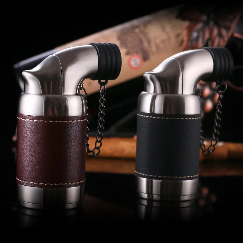 HONEST Foreskin Elbow Four Straight Welding Gun Creative Exquisite Gift Desktop Spray Gun Cigar Lighter  Smoking Accessories New