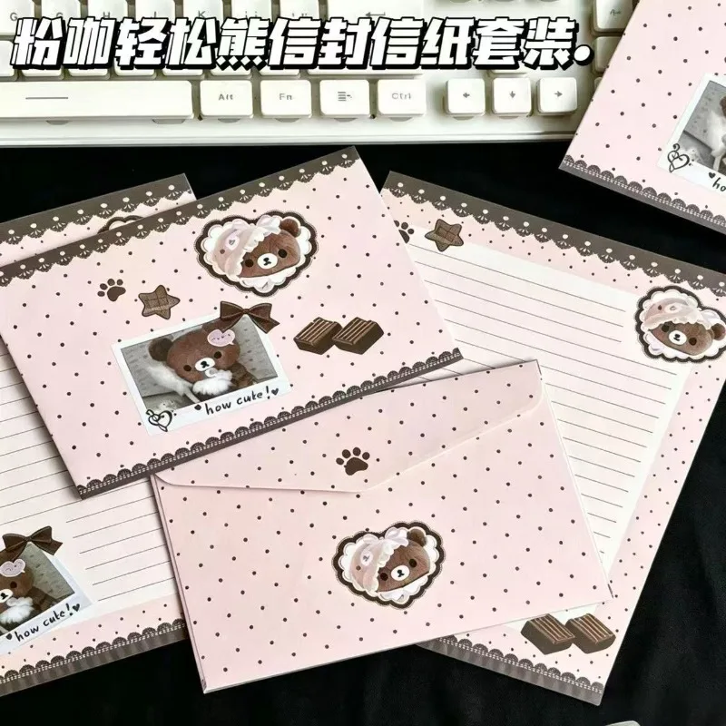 Rilakkuma letterhead high-value cartoon handwritten blessing greeting card letter paper