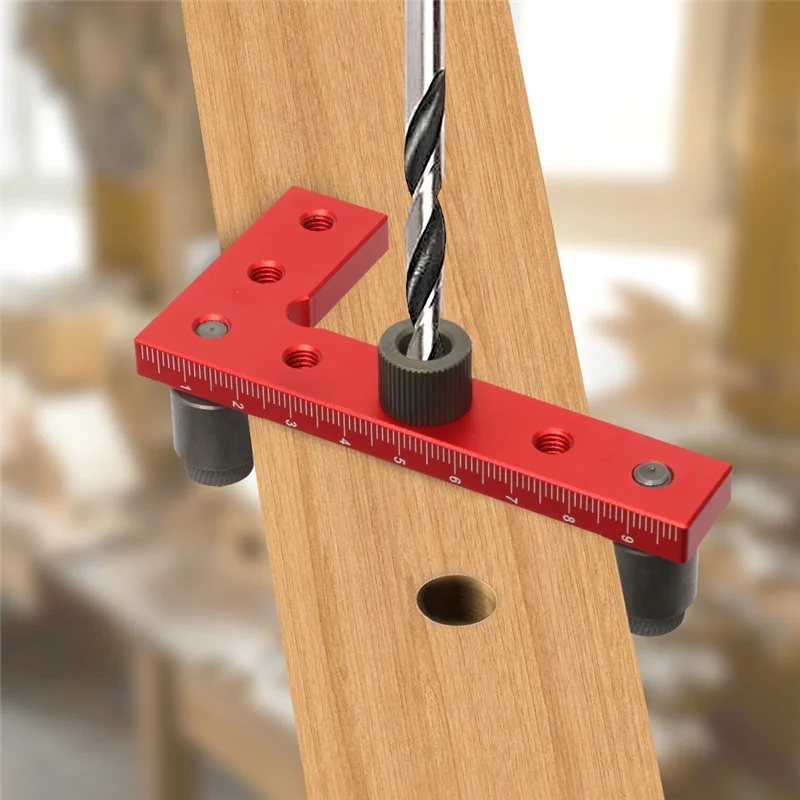 

ABHB-2-10Mm Dowel Jig Square Center Finder Woodworking Tools Drill Guide For Straight Holes Self Centering Line Scriber