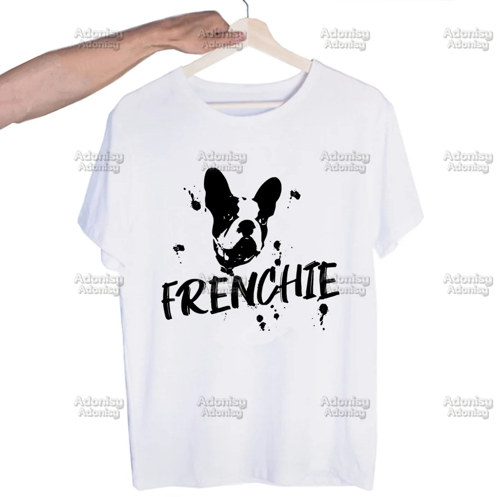 Frenchie Anatomy of French Bulldog Kawaii Animal Men Women Tee Tops Crew Neck Fitted Soft Anime Manga Clothes T-shirt Mens