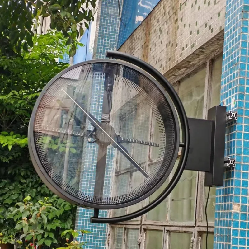 Simple operation Advertising equipment Restaurant cinema Logo 3D holographic light box Advertising display fan