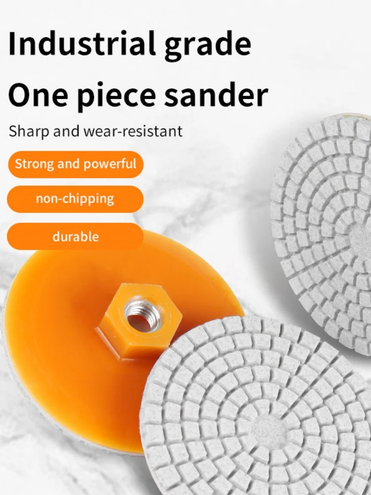 Угловая шлифовальная машина подходит для встроенных шлифовальных дисков, алмазных сухих шлифовальных дисков, специально разработанных для полировки и снятия фасок керамической плитки, каменных плит, мрамора и кварцевого камня, инструмента для отделки керамической плитки.