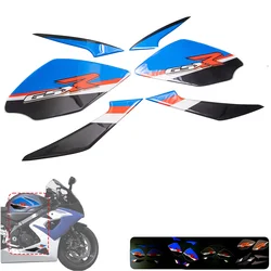 Motorcycle Gas Fuel Tank Reflective Resin Sticker Anti Slip Grip Side Knee Pad for suzuki gsxr 1000 gsxr1000 k7 k8 2007 - 08