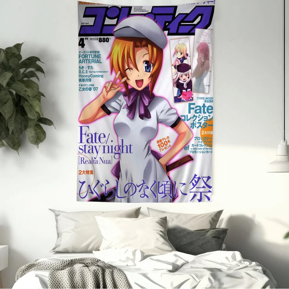 Higurashi when they cry Classic Movie Hanging Bohemian Tapestry Bohemian Wall Tapestries Mandala Kawaii Room Decor