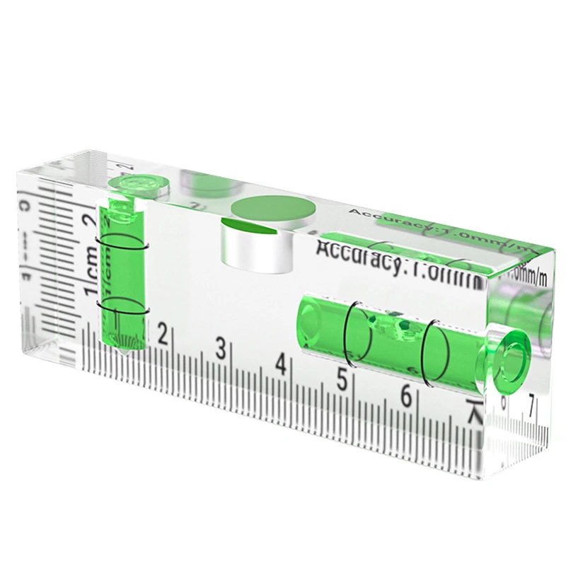High-precision Mini Acrylic Strong Magnetic Level Protractor Bubble Level Small Leveling Tool Level Measuring Tools #6
