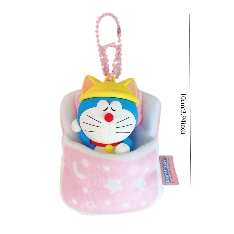 8 cm Doraemons Cartoon Cute Sacco a pelo Serie Ciondolo Portachiavi creativo Cartoon Anime Ciondolo Ragazza Decorazioni Forniture
