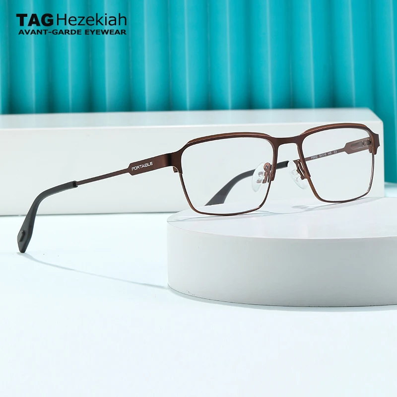 

Оправа для очков P9802 высокого качества, ультралегкая, квадратная, для мужчин и женщин, деловой стиль, простые оправы для очков.