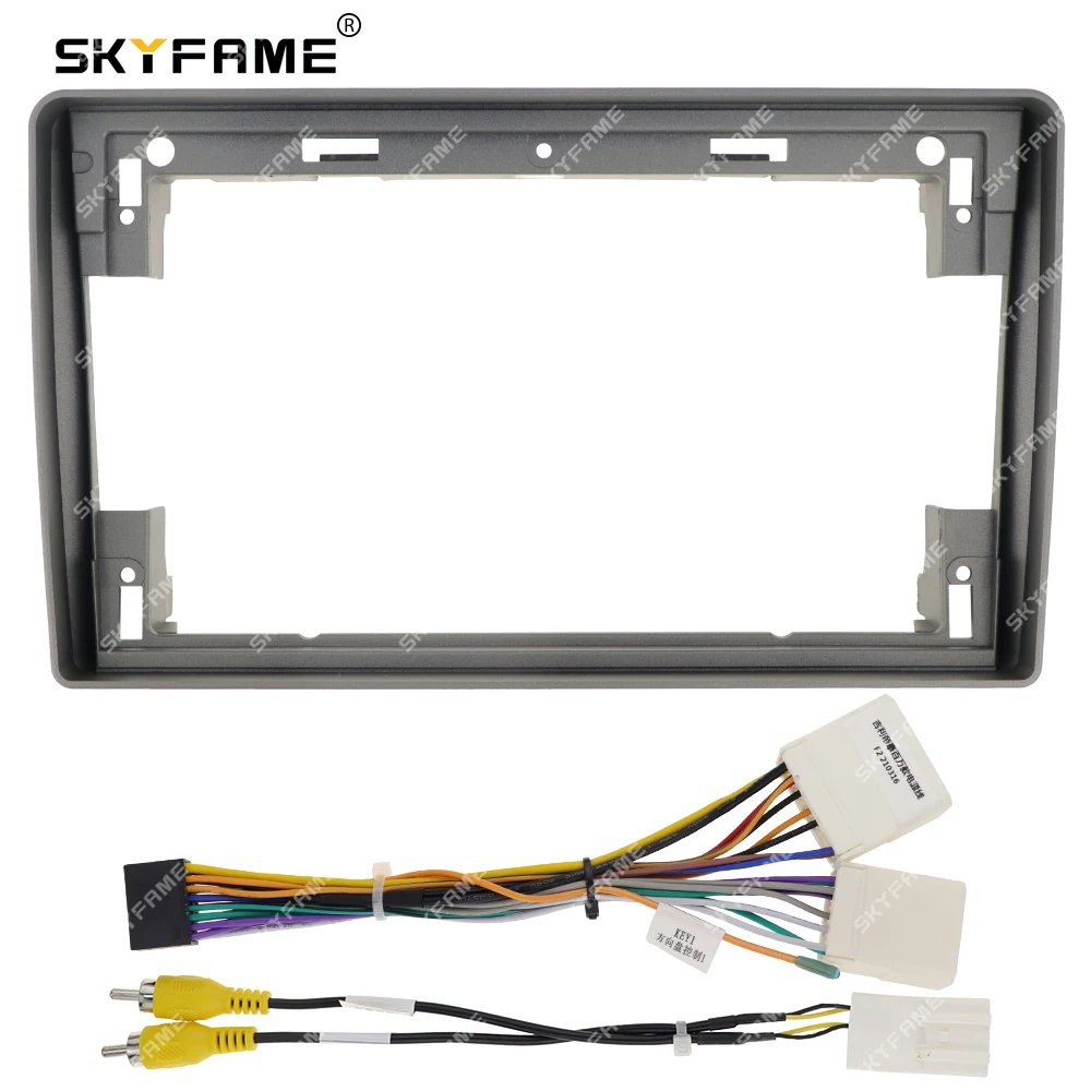 SKYFAcloser-Adaptateur Fascia de cadre de voiture, Radio Android, Kit de panneau de montage audio de tableau de bord pour Geely Emgrand EC7 EC715 EC718, montres