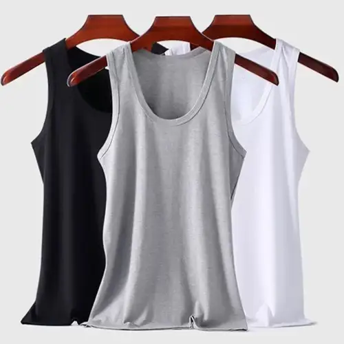 100% de algodón puro para hombre, camisetas sin mangas blancas, grises y negras, camisetas de verano de talla grande, chaleco deportivo para hombre, chaleco informal para culturismo, camiseta