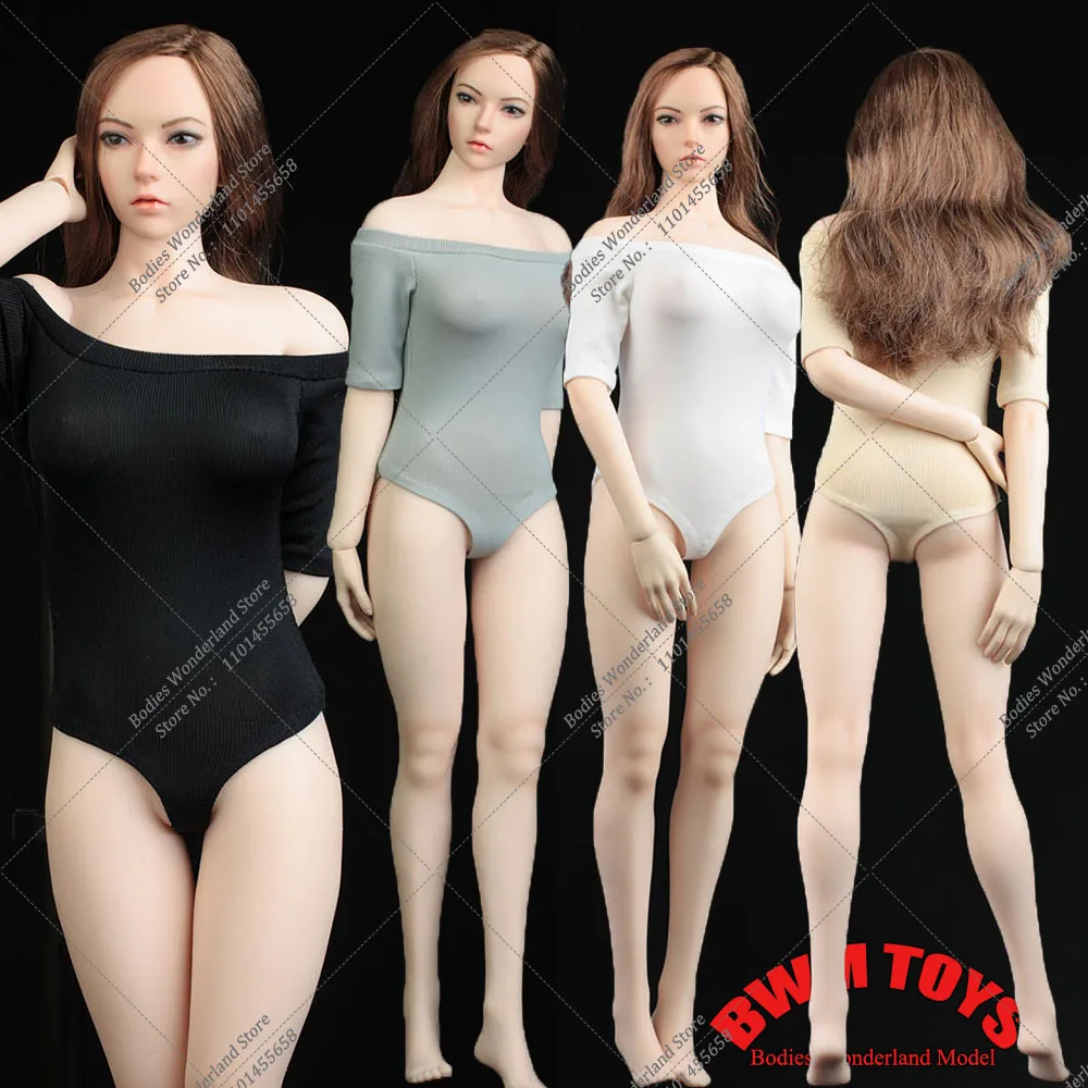 VORTOYS-Body ajustado con hombros descubiertos para mujer, bañador Sexy de una pieza, Top de punto ajustado, modelo fir de 12 pulgadas, cuerpo de figura de acción, 1/6