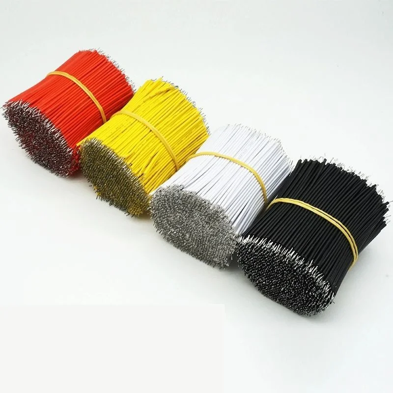 120 pz/set 24AWG Tagliere Stagnato PCB Fili di Saldatura, 24AWG 10 cm Ponticelli (Conduttori Stagnati), 1007-24AWG Fili Connettori