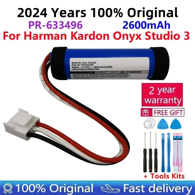 

Original New High Quality Replacement Speaker Battery For Harman Kardon Onyx Studio 3 Onyx Studio3 PR-633496 2600mAh Batteries