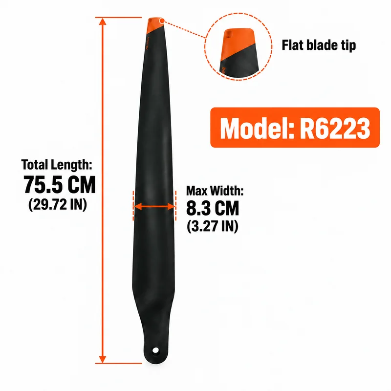 R6223 Propeller Blades for DJI T100 Agricultural Drone, Black Durable Props, Wear & Impact Resistant, Easy Install & Replace