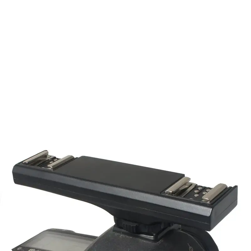 B31B Camcorder Hot Shoe Splitter Dual Cold Shoe Mount Adapter for SLR Camera DSLR Mirrorless Microphone LED Light Flash
