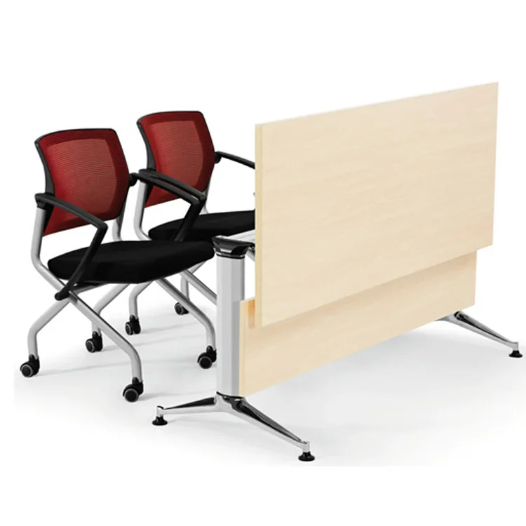 Roue, avec déflecteur, table de formation, multifonction, mobile, négociation, table pliante