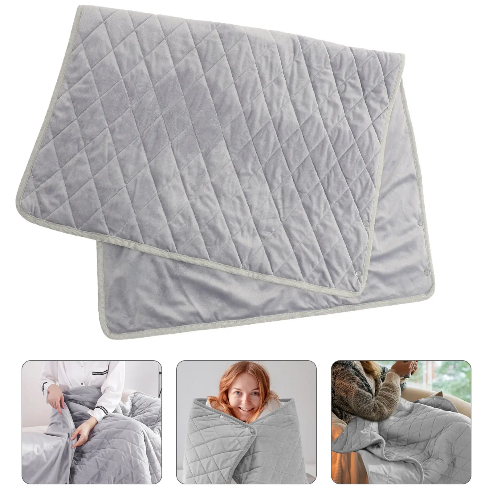 

Electric Heating Blanket Soft Comfortable Thermal Shawl Office Bedroom Portable USB Heating Pad Warm Blanket for Winter