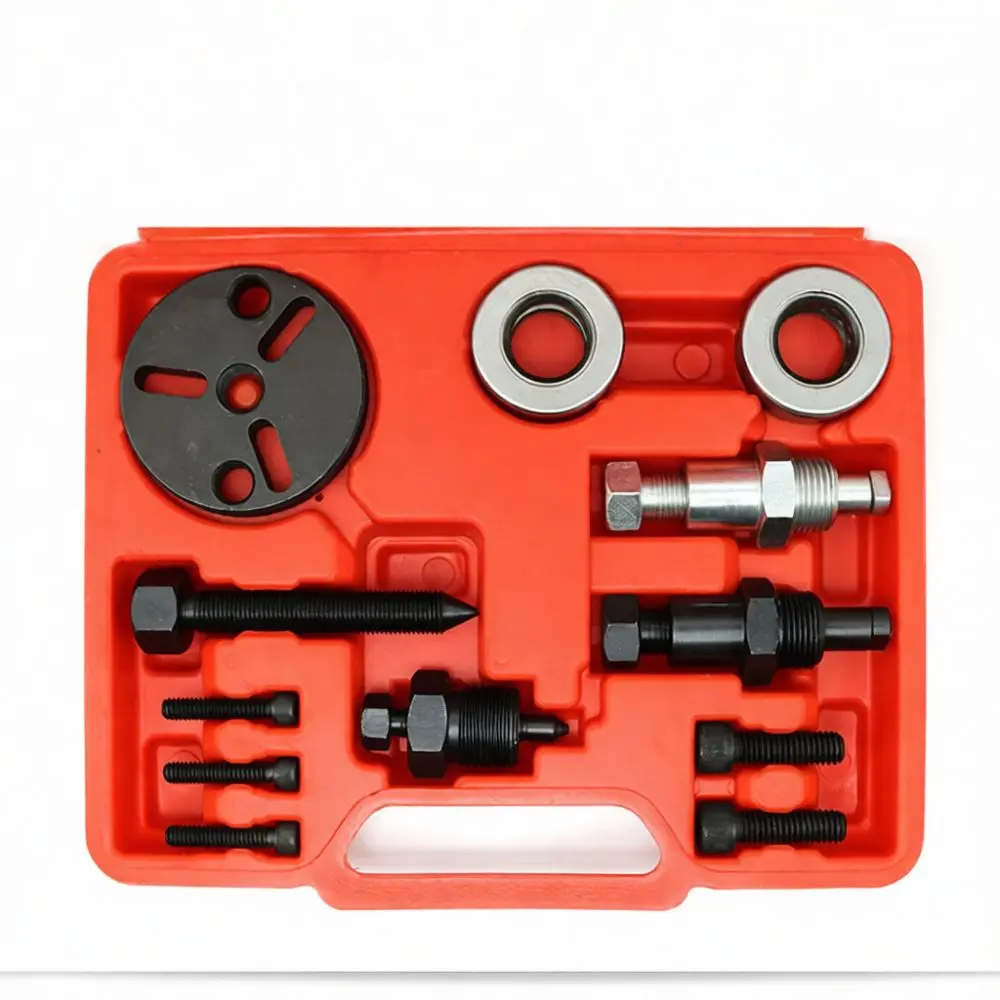 Air Conditioner Compressor Bearing Removal Tool Kit Automotive Repair Puller Professional Garage Maintenance Metal Extractor