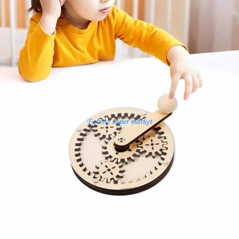 

090B STEM Educational Gear Toy For Kids Motor Skill Development Material Ages 3+