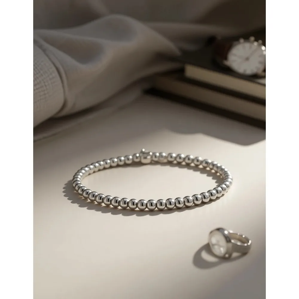 

Водонепроницаемый позолоченный браслет с бусинами, регулируемый, набор для женщин