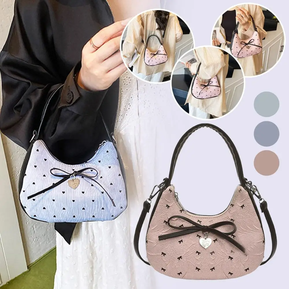 

Fashion Bow Decoration handbags Portable Women's Underarm Bag Multi-functional Crossbody Bags for shopping travel Bag