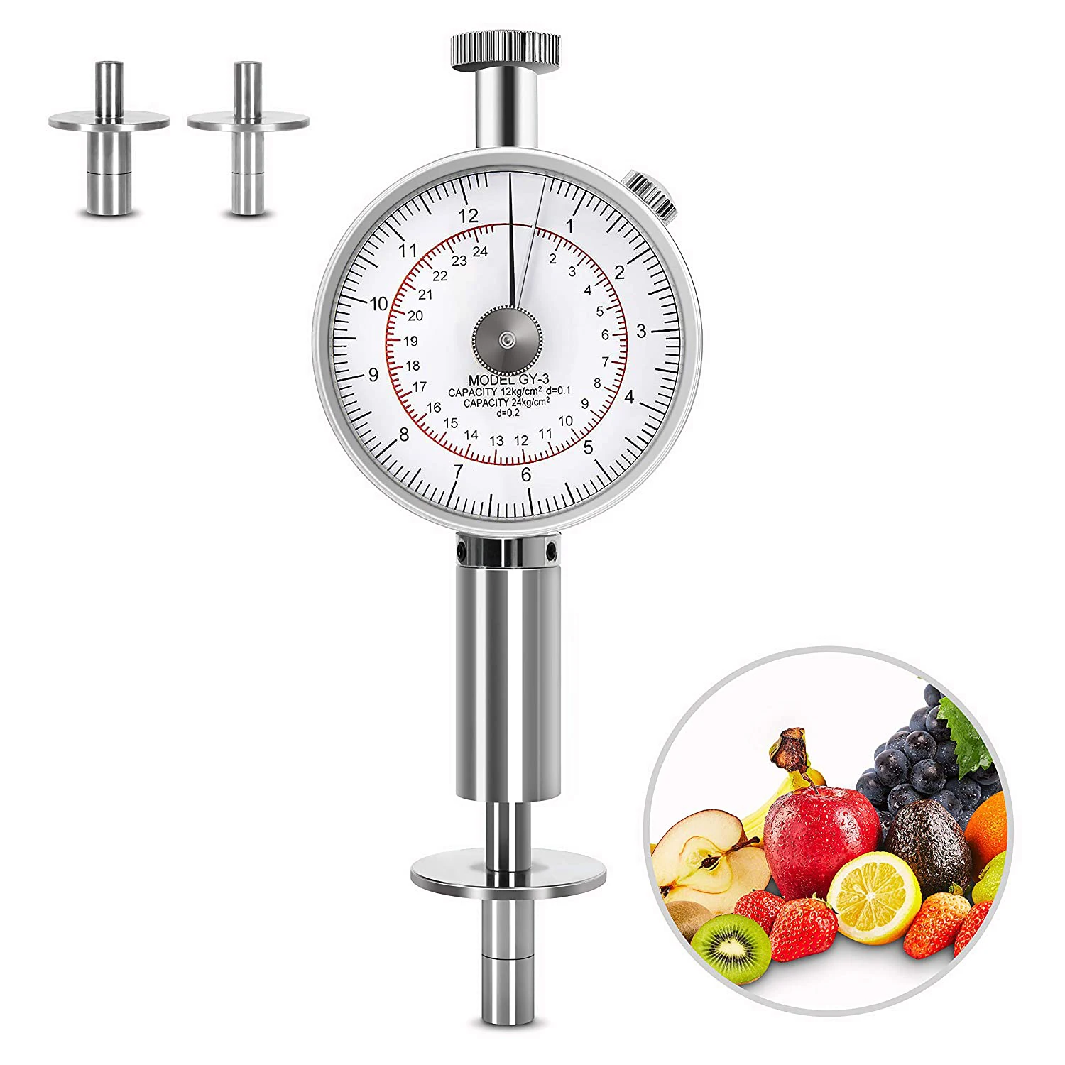 

GY-3 Fruit Firmness Penetrometer Sclerometer Fruit Hardness Tester for Determining The Maturity Level of Fruit