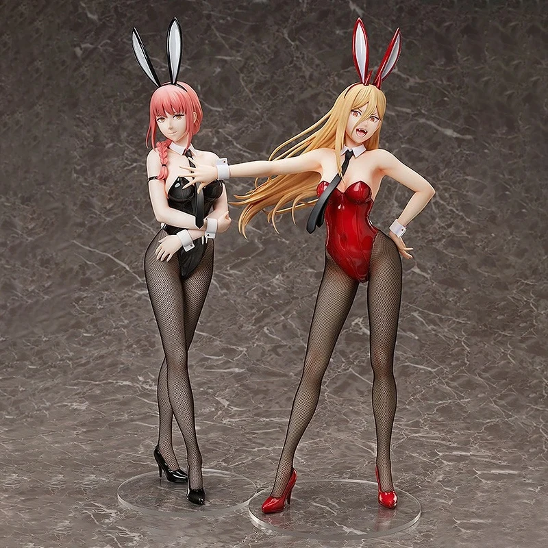 Image of Chainsaw Man Power Bunny Girl Anime Figur Makima Actionfigur Hayakawa Aki/Higashiyama Kobeni/Denji/Reze Figur Modell Puppe Spielzeug