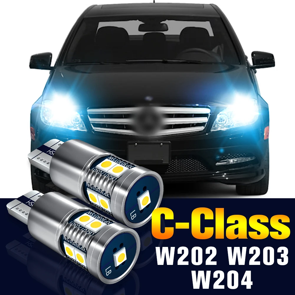 2x LED Clearance หลอดไฟไฟติดรถยนต์สำหรับ Mercedes Benz C Class W202 W203 W204 1993-2014 2009 2010 2011 2012 2013อุปกรณ์เสริม