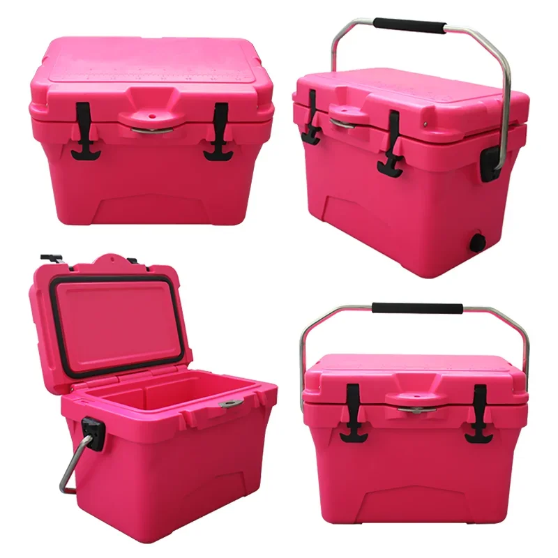 2023 Multifunctional camping cooler box portable 20QT rotomolded hard cooler box for fishing