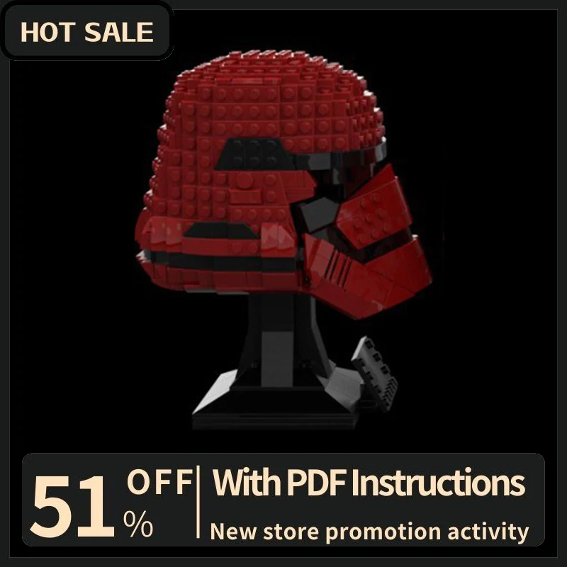 

New 711Pcs Space Wars Series Movie Character Helmet Model Building Blocks Diy Creative Ideas Kids Toys Birthday Christmas Gifts