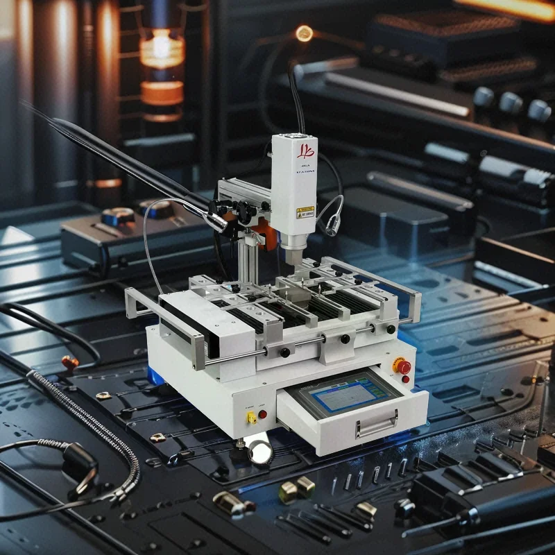 New Classic  R690 V.3 BGA Rework Station 3-Zone Hot Air with Touch Screen and 4000W Laser Point EU Plug for Soldering Stations